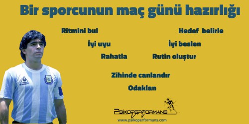 Maç günü hazırlığı
